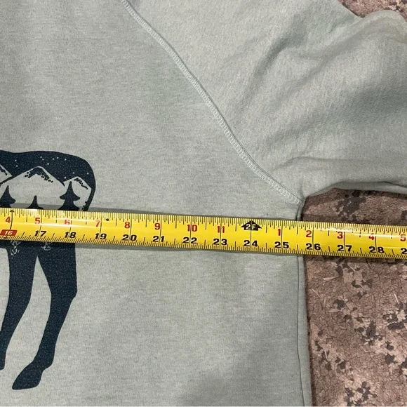 Lazy One Oversized Sleep Mountain Moose Sleep Hoodie Long Length Lounge Large XL - Picture 7 of 11